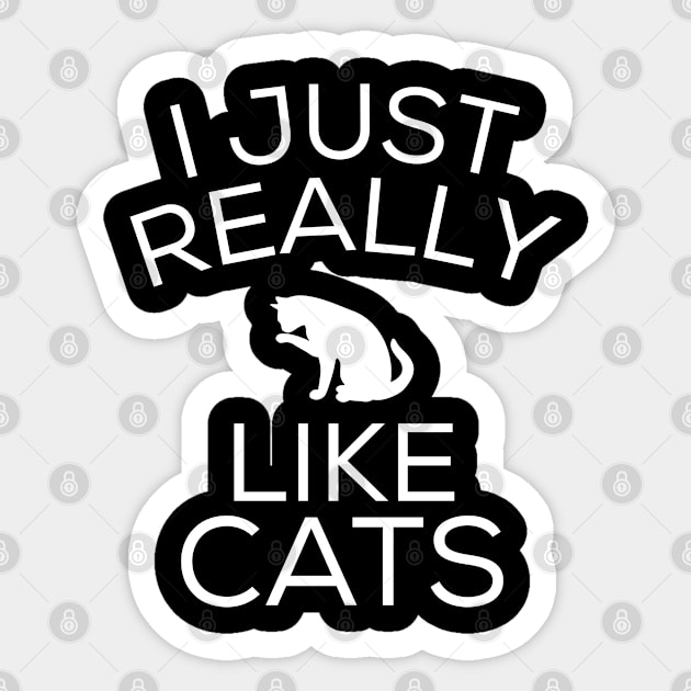 Cat gift cat lover Sticker by ShirtyLife